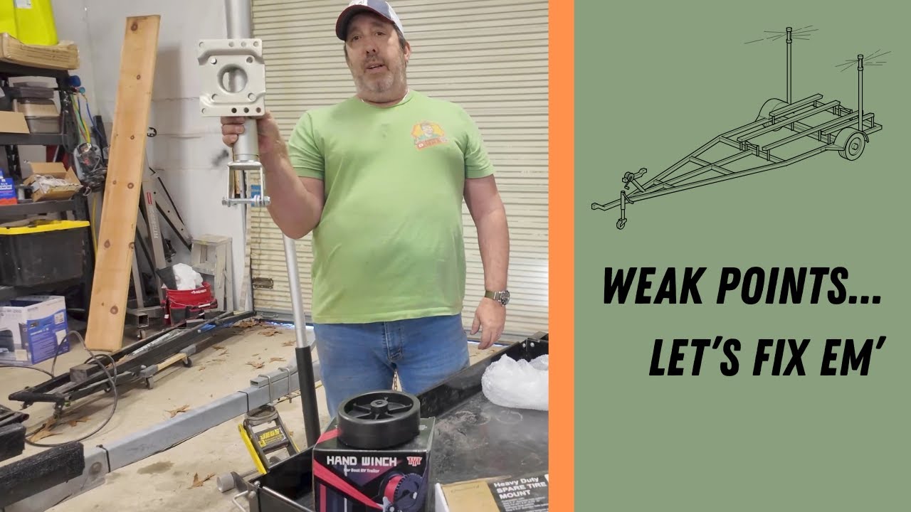 Fixing the Weakest Parts of My Boat Trailer (Jack, Winch, Spare)