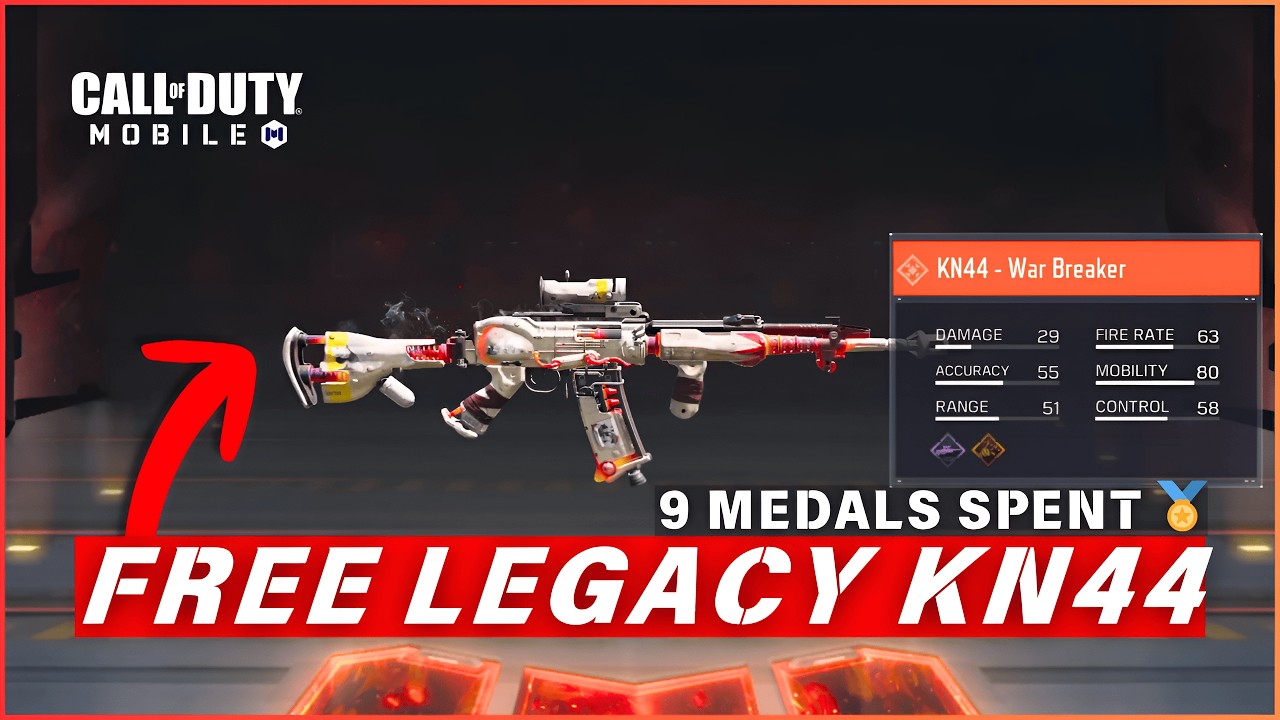 I Unlocked the FULL SET! 🏅 Legacy KN44 War Breaker (9 Rank Medals Showcase) | CODM