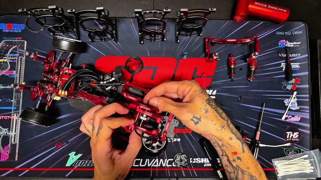 Overdose GALM Belt Replacement - RC Drift Car - Timelapse