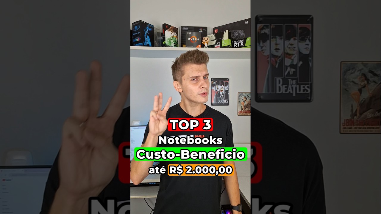 TOP 3 MELHORES NOTEBOOKS at&eacute; 2000 REAIS! (Notebook Custo Benef&iacute;cio) #notebookcustobeneficio