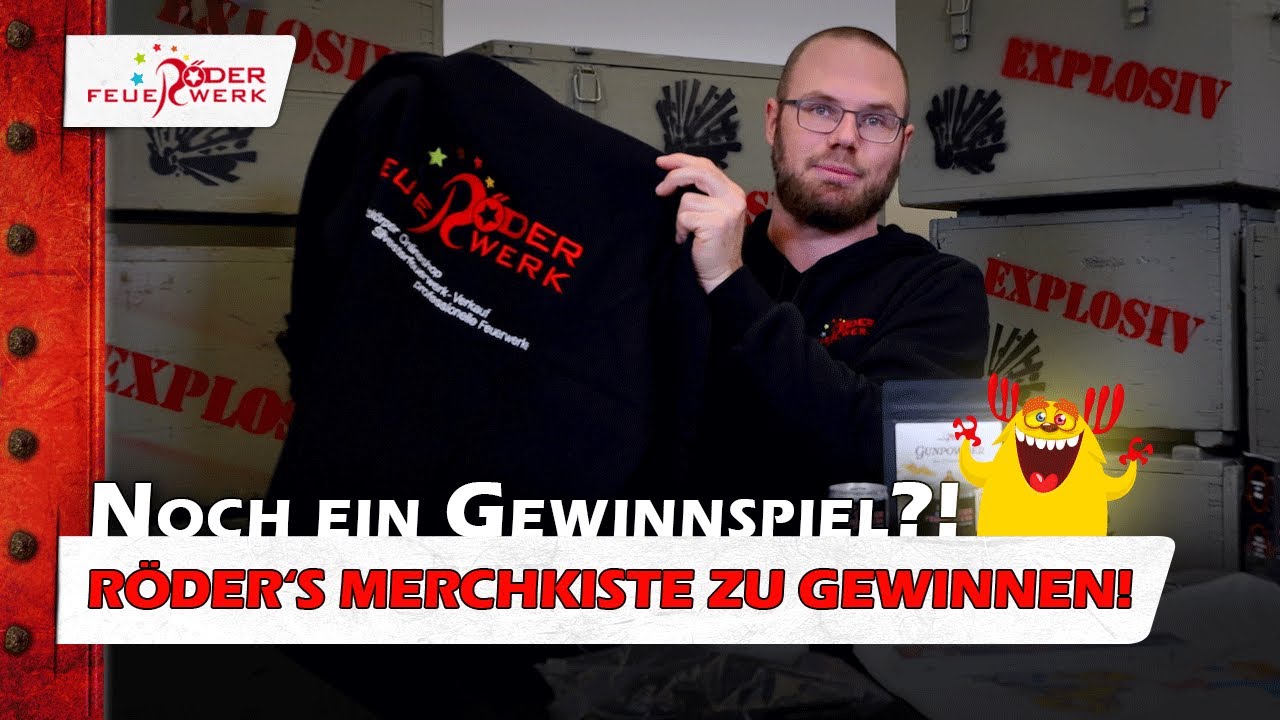 Noch ein Vorfreude-Gewinnspiel - dieses Mal mit Merch von Röder Feuerwerk
