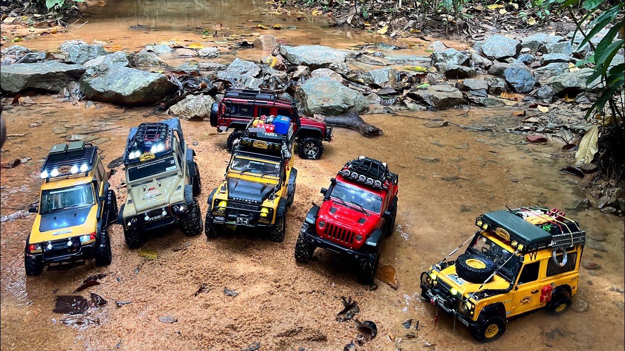 Fun crawling Camel Trophy TRX4 SCX10iii gladiator SCX6 Jeep honcho 4x4 Offroad RC Crawler Extreme