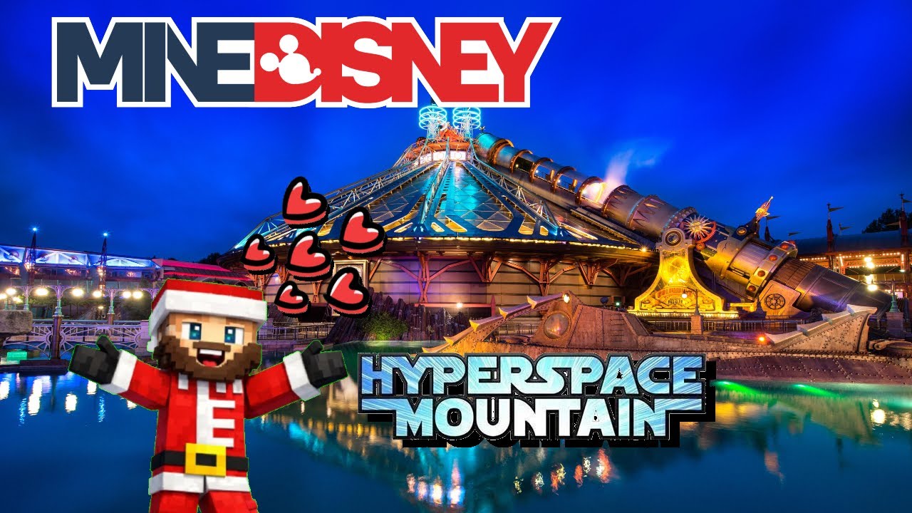 Hyperspace Mountain 🚀 | Star Wars in Minecraft – Disneyland Paris (MineDisney)