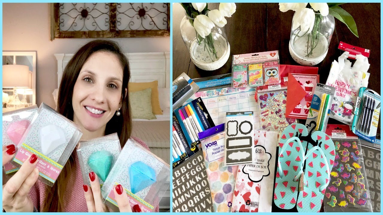 DOLLAR TREE HAUL | NEW LIP GLOSSES, STICKERS, WEEKLY PLANNER