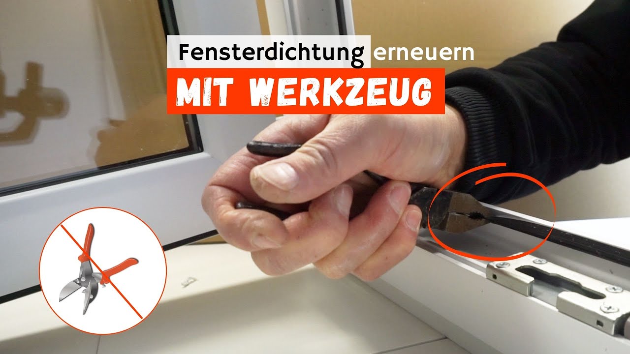 Fensterdichtung erneuern: Dichtung wechseln in 3 Schritten