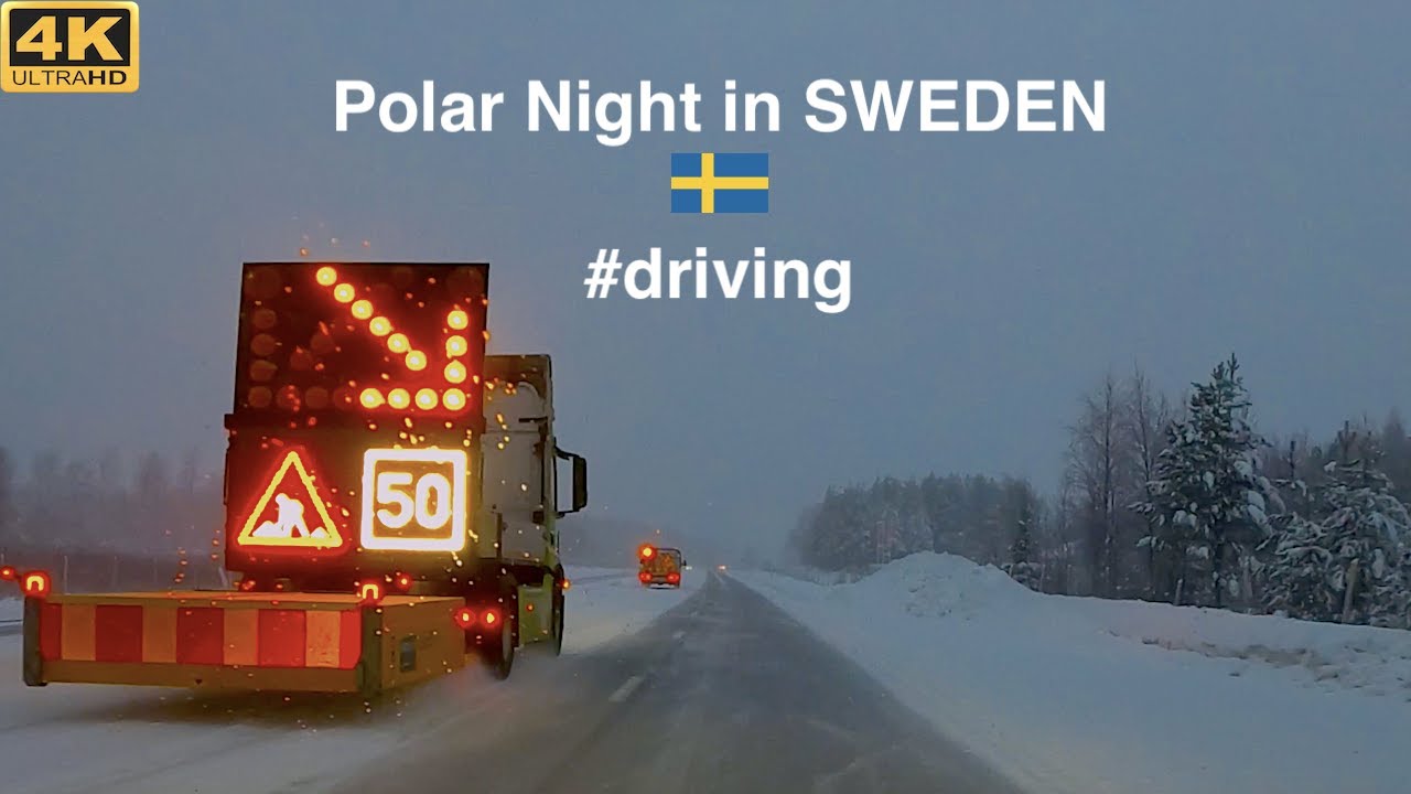 4K Driving in Sweden: Luleå to Piteå