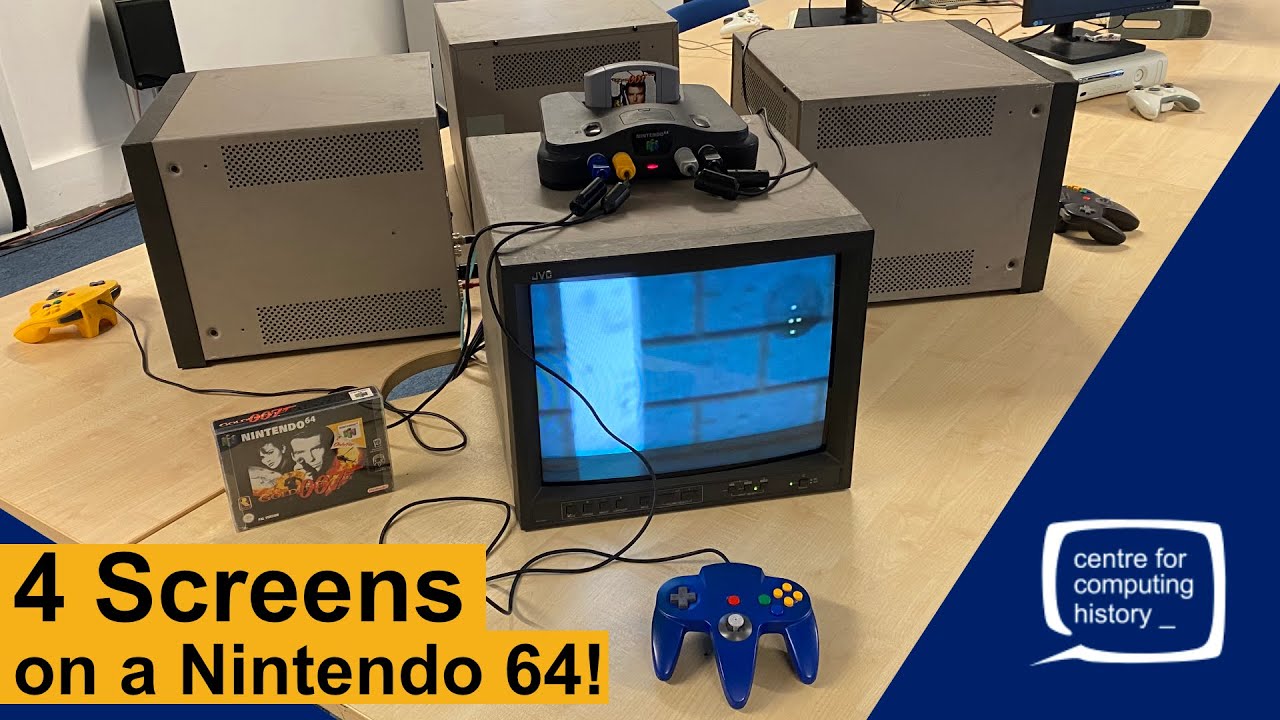 Connect an N64 to 4 CRT Screens for only $10,000!!
