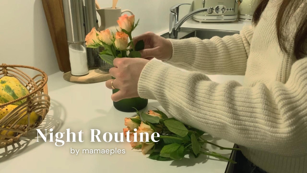 Silent & Cozy Night Routine 🌿 Slow Living & Cozy Celebration | Cakes, Flowers & Sushi Night 🍣