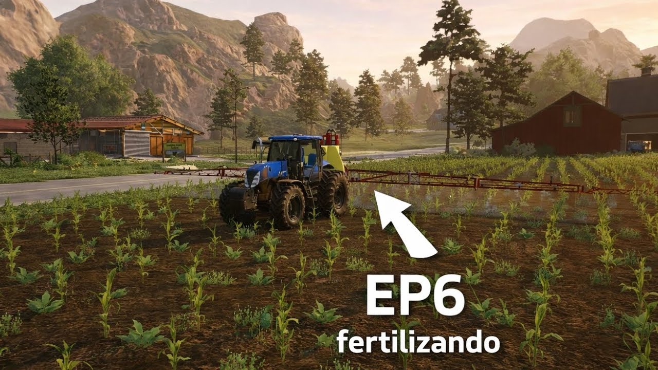 Fs23 com MODS br🇧🇷🌾 ep6 passando o herbicida🌾 e o fertilizante🇧🇷🌾-SERIE FAZENDA ANBERSTONI🇧🇷🌾