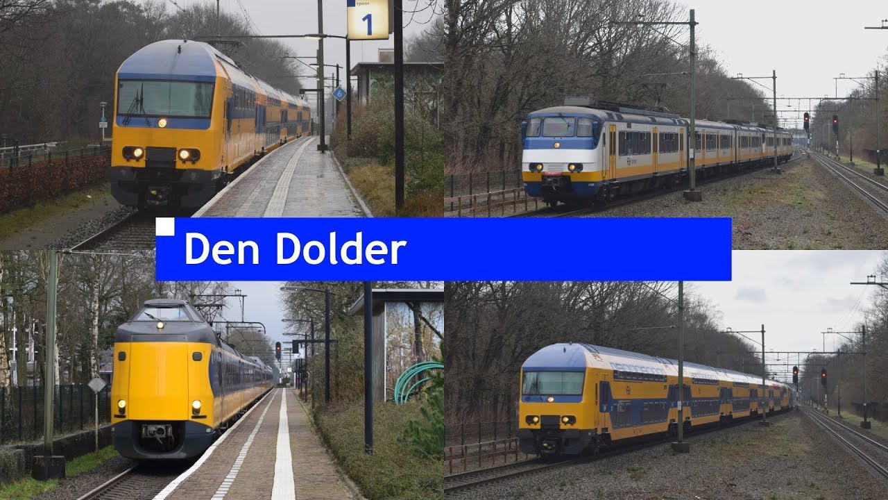 Treinen op station Den Dolder