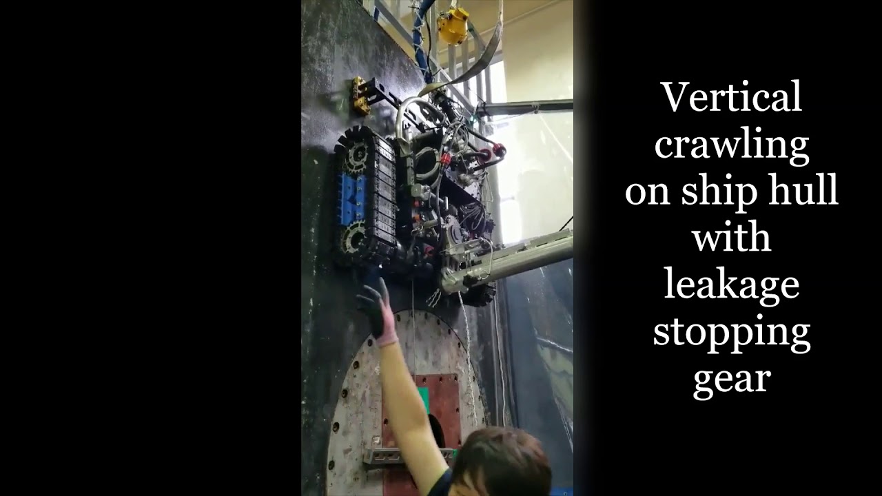 Magnetic crawler (Leakage Stopping robot)