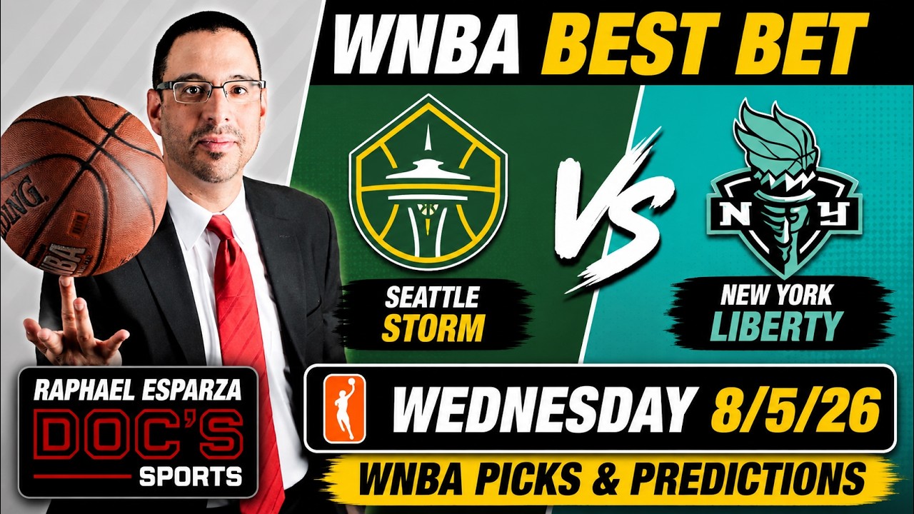 Seattle Storm vs New York Liberty WNBA Best Bet | WNBA Picks & Predictions 8/5/26 | Raphael Esparza