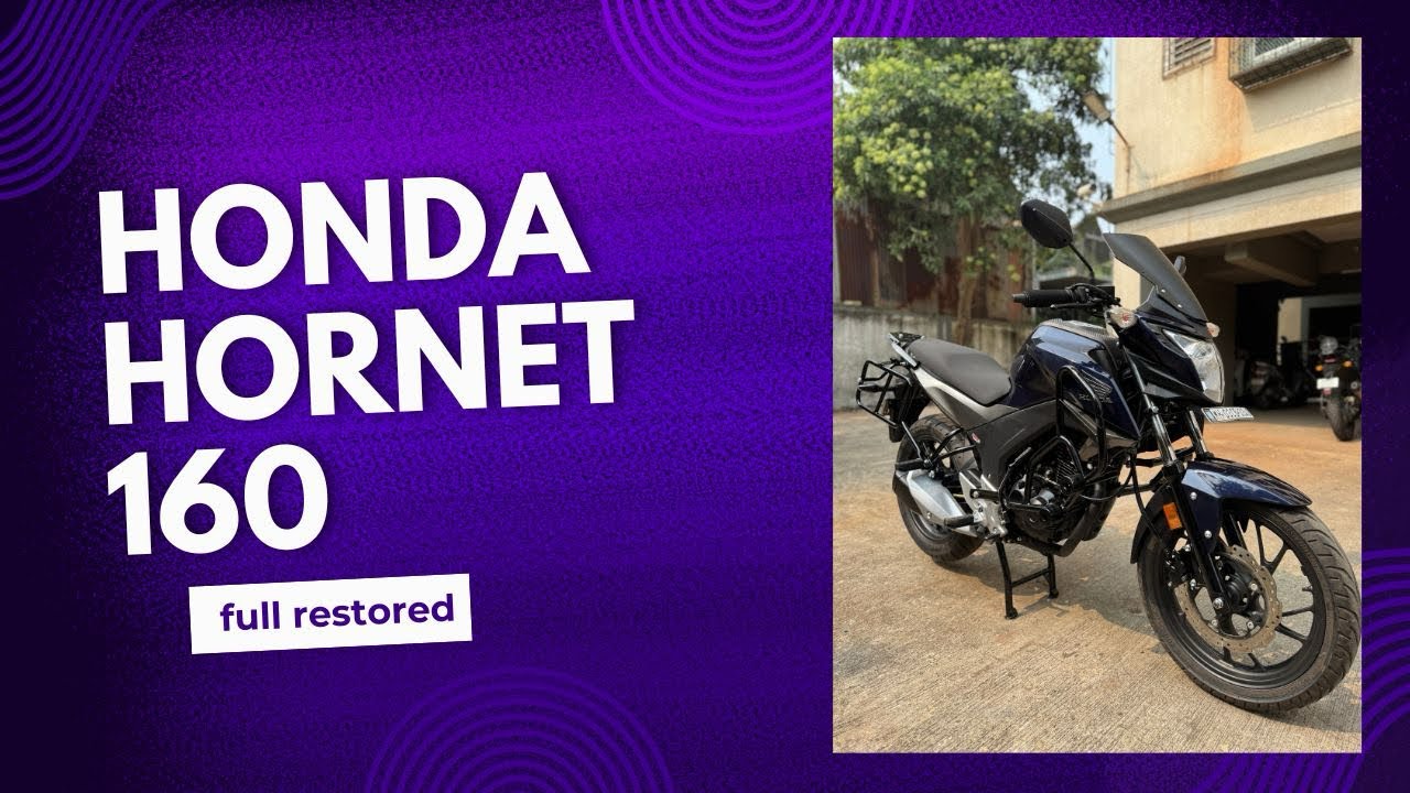 honda hornet 160 restoration done ✅