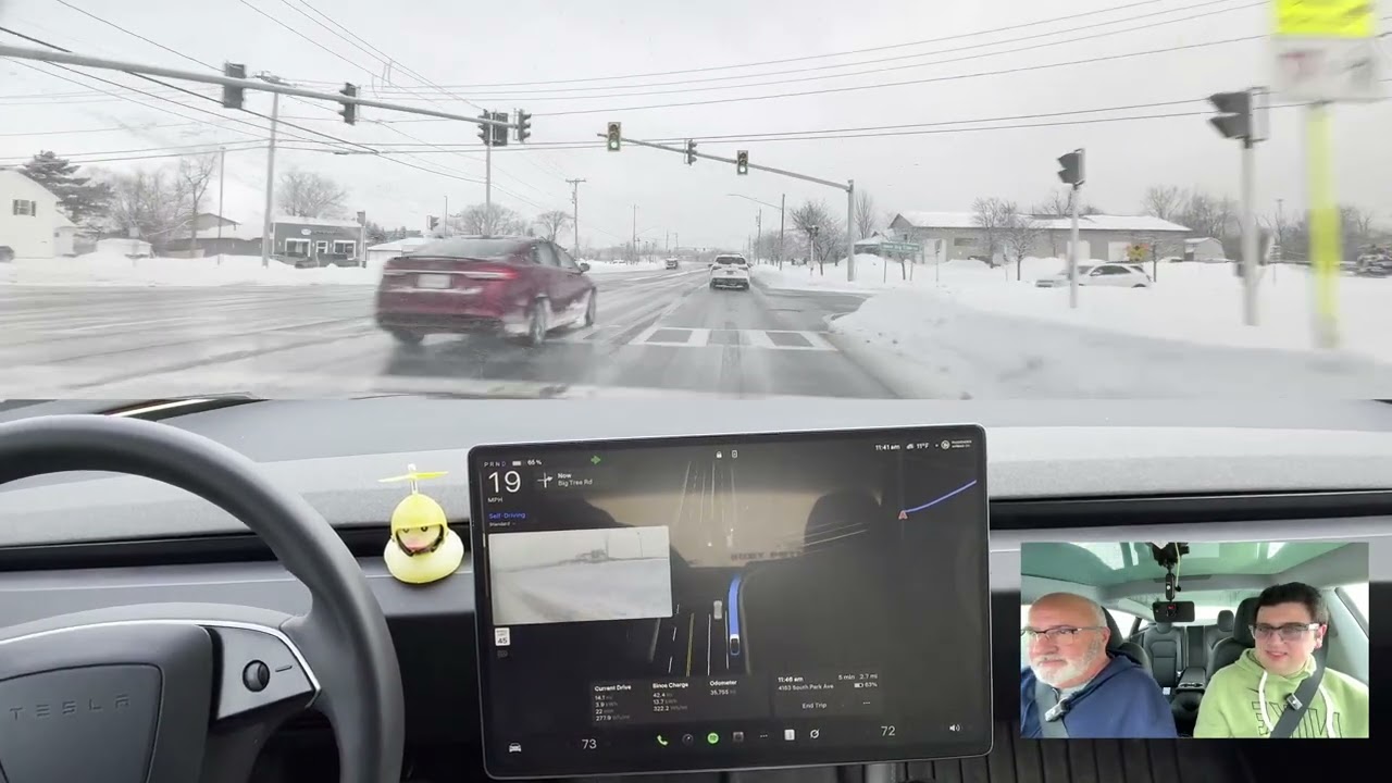 Full Self Driving V14.2.2.4: How is a Tesla in The Snow?💬