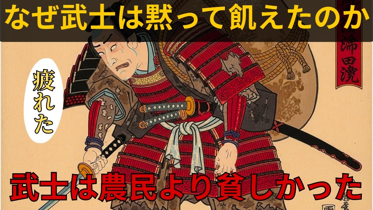 【江戸の路地裏】戦わなくなった武士は、なぜ貧しくなるしかなかったのか─江戸が選んだ残酷な答え