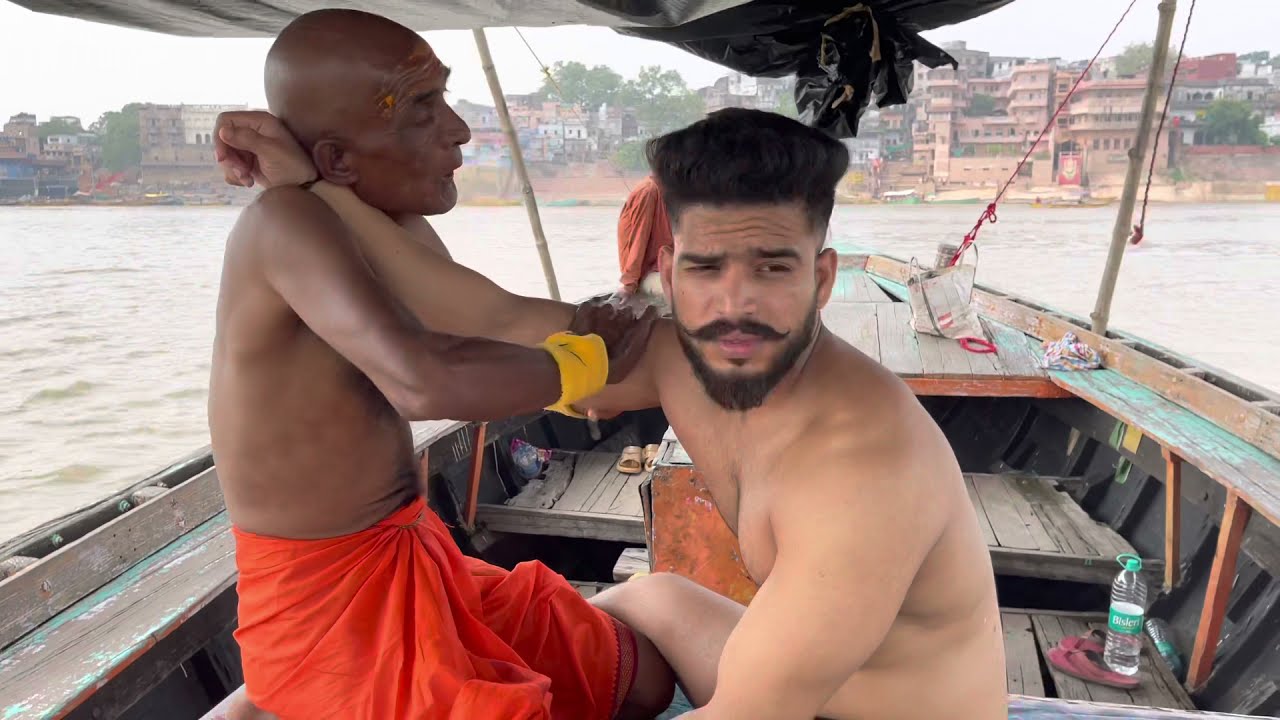 ASMR | World’s Most Energetic Body Massage By Street Barber Baba Chamunda | @ VARANASI Ep-06