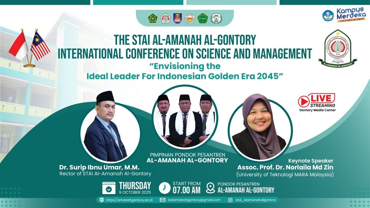 THE STAI AL-AMANAH AL-GONTORY INTERNATIONAL CONFERENCE ON SCIENCE AND MANAGEMENT|Thursday 09-10-2025