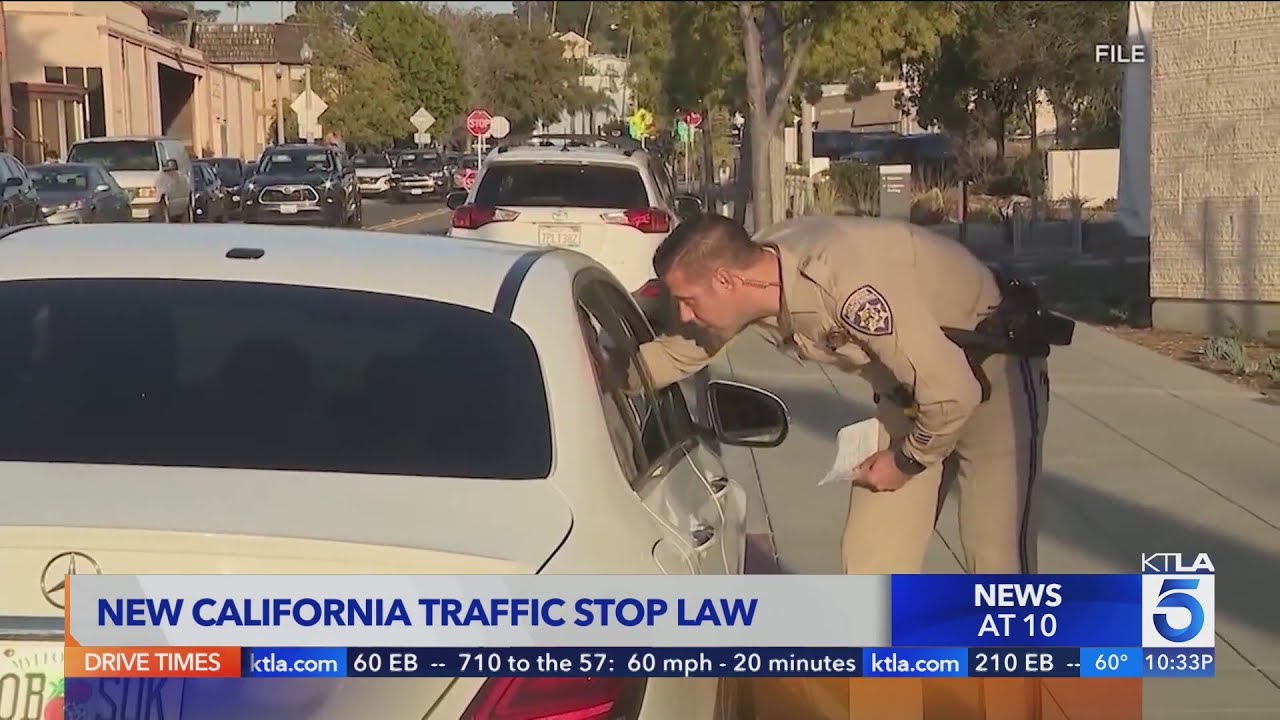 California police can no longer ask you this at a traffic stop starting in 2024