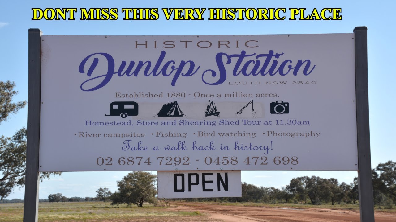 HISTORIC DUNLOP STATION  TOUR @ LOUTH NSW in 4K