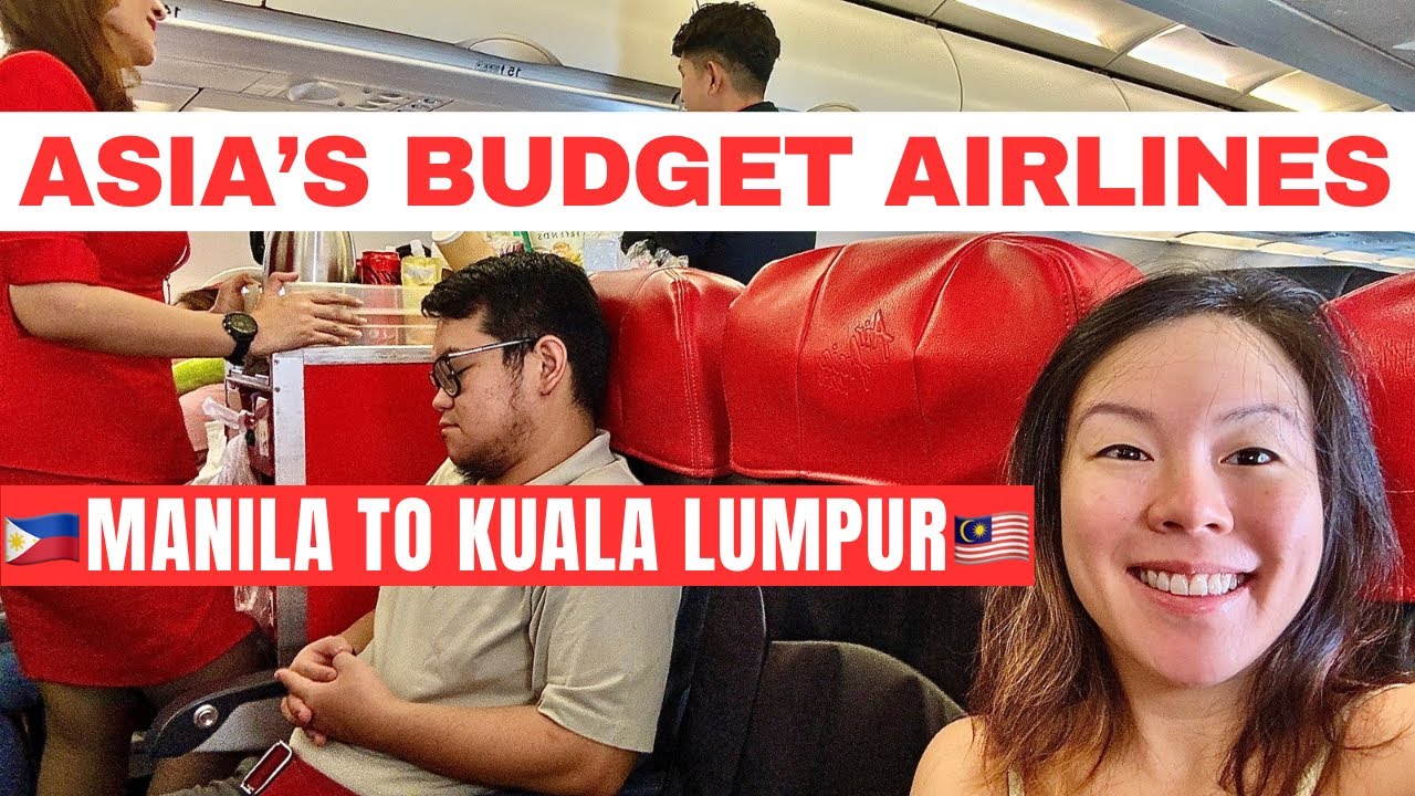 Посадка на рейс Budget Airlines AirAsia A320‼️ из Манилы, Филиппины в Международный аэропорт Куал...