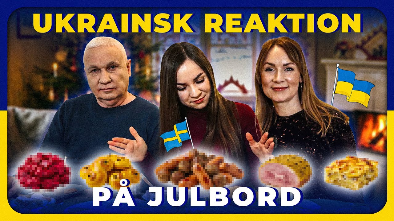 Min syster & pappa från Ukraina provar svenskt julbord – för första gången