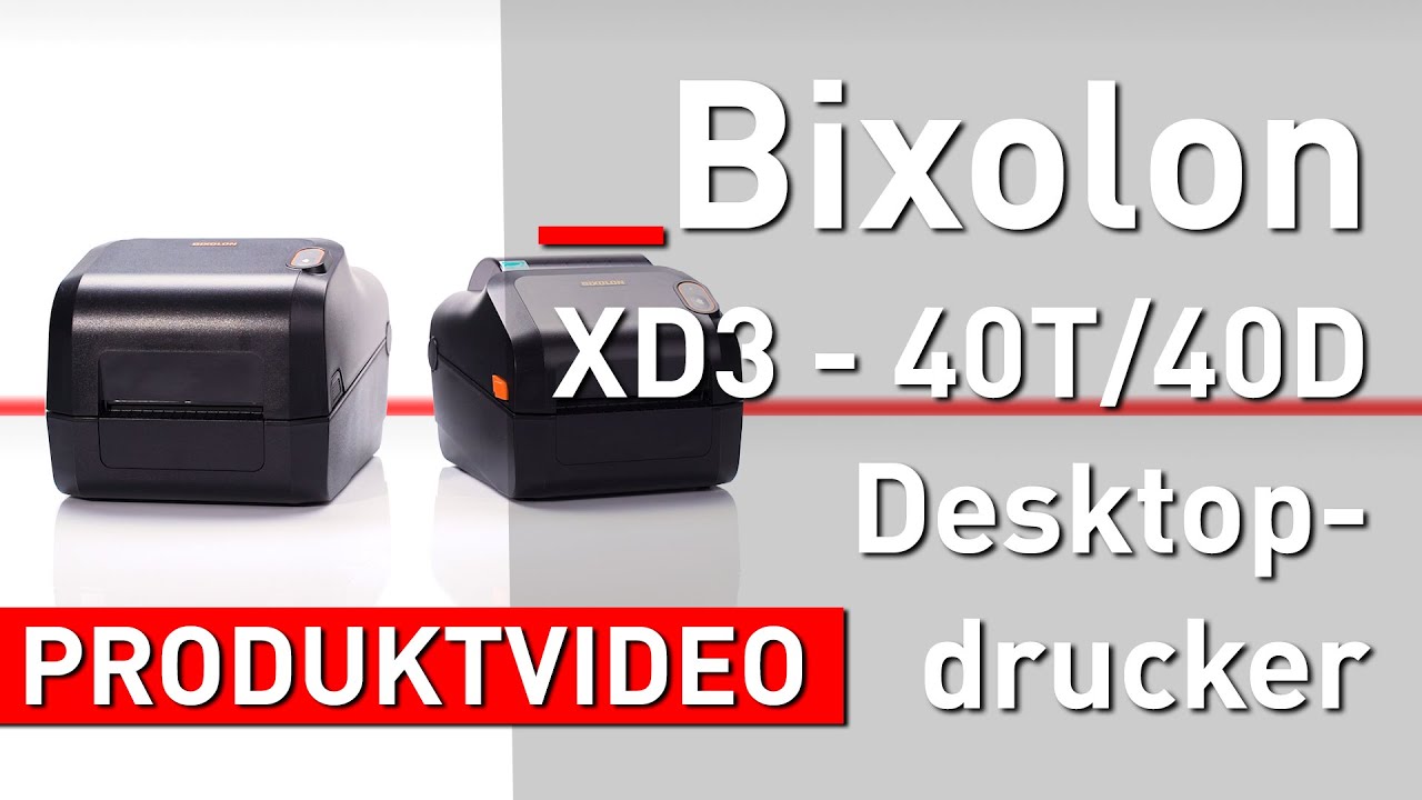 Bixolon XD3-40D & Bixolon XD3-40T – Desktop-Etikettendrucker | Mediaform Shop [Produktvideo]