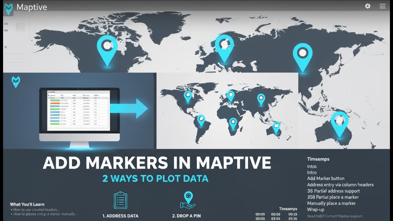 Maptive Tutorial: Add a Map Marker (Address or Manual Drop) - Maptive IQ