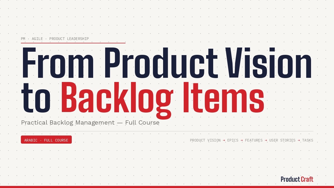 From Product Vision to Backlog Items (How Great PMs Structure Backlogs)