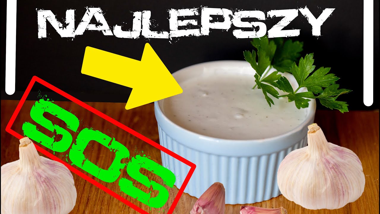Jak zrobić sos czosnkowy? 💙💙💙NAJLEPSZY na ŚWIECIE 😍😍😍 do pizzy, frytek, burger&oacute;w i nugets&oacute;w Mniam