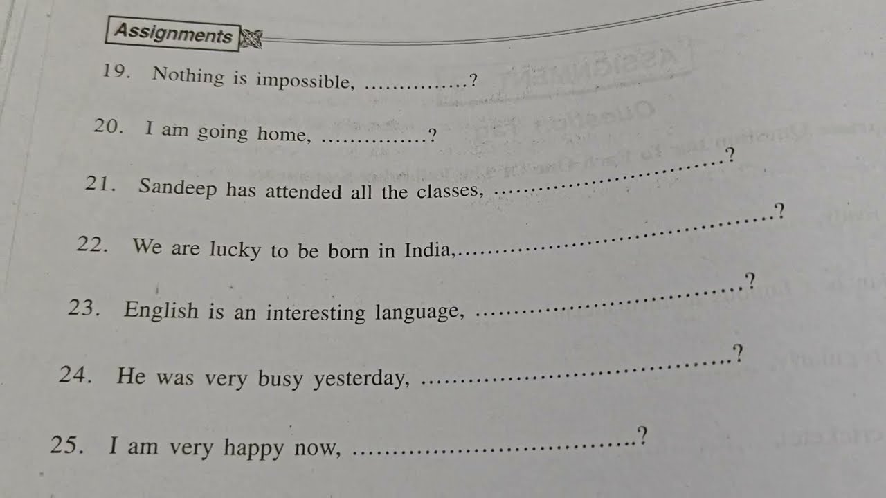 Question Tags/Junior Eng Grammar/#interexams2026 