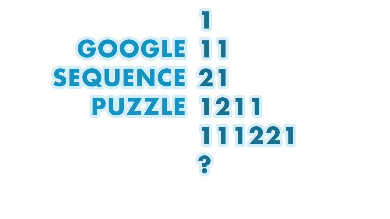 Google Interview Question | Number Sequence Puzzle