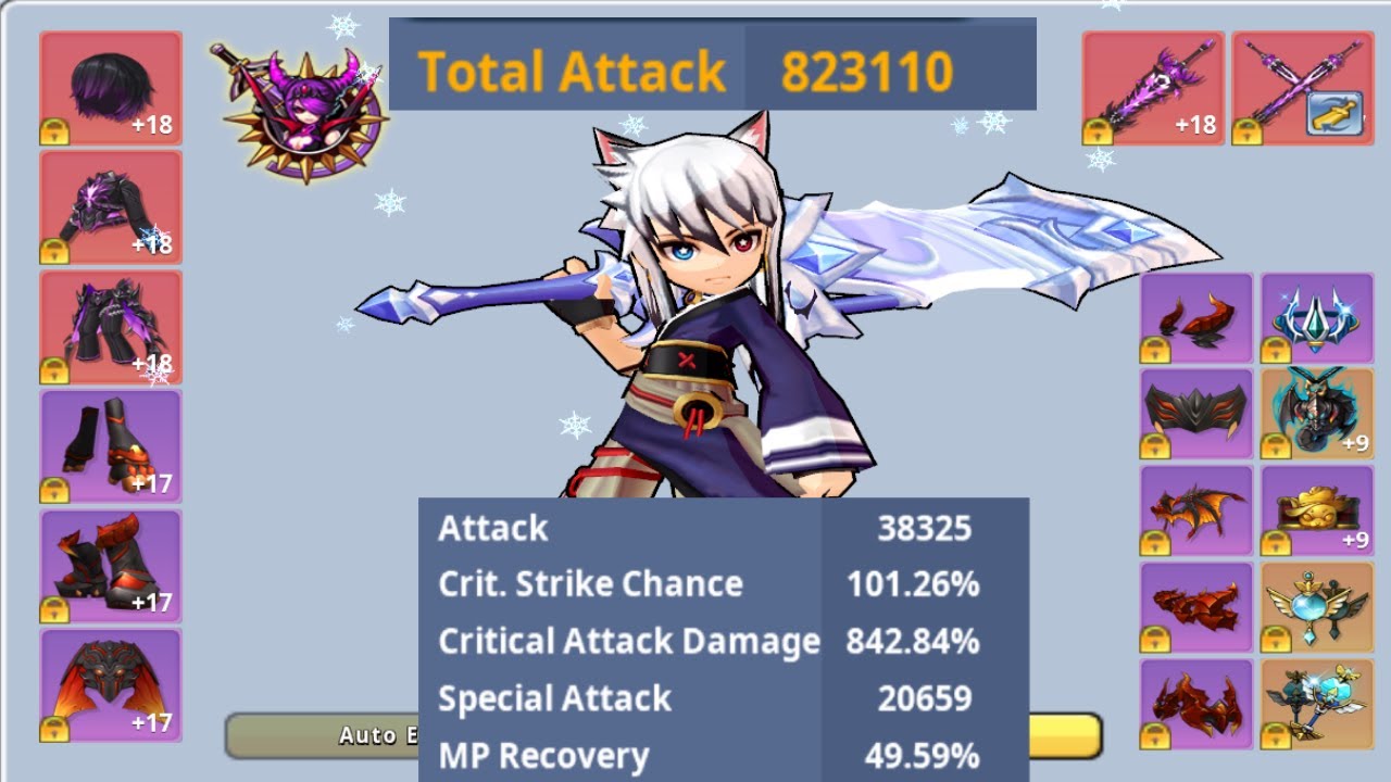 800k Sieghart (High Attack, Low MP) 4 Void Equipment  - Grand Chase Classic