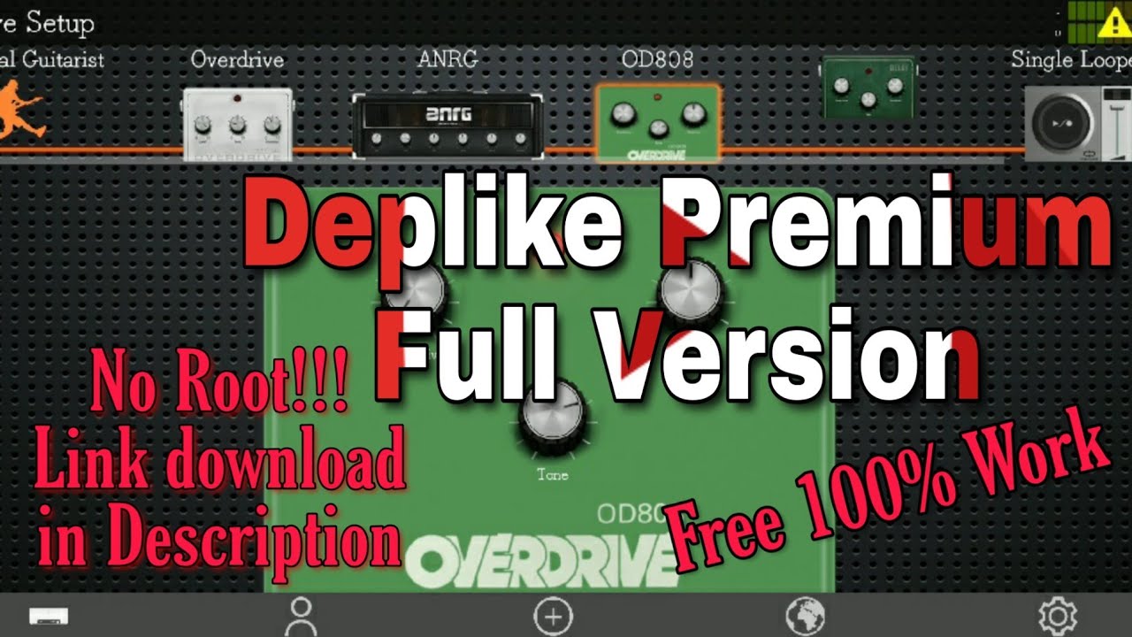 Deplike Guitar Effect Premium no ROOT Full Unlocked link download apk