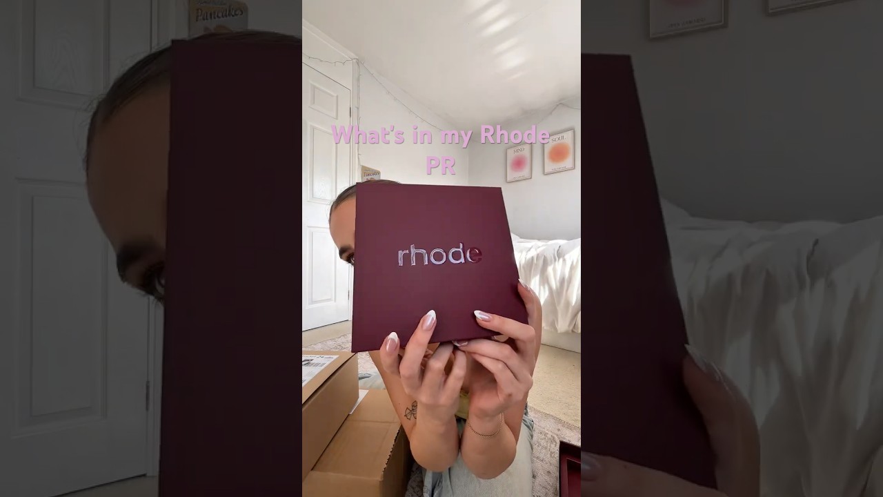 Let's open my PR gifts this week!!🤍#rhode #asmr #contentcreator