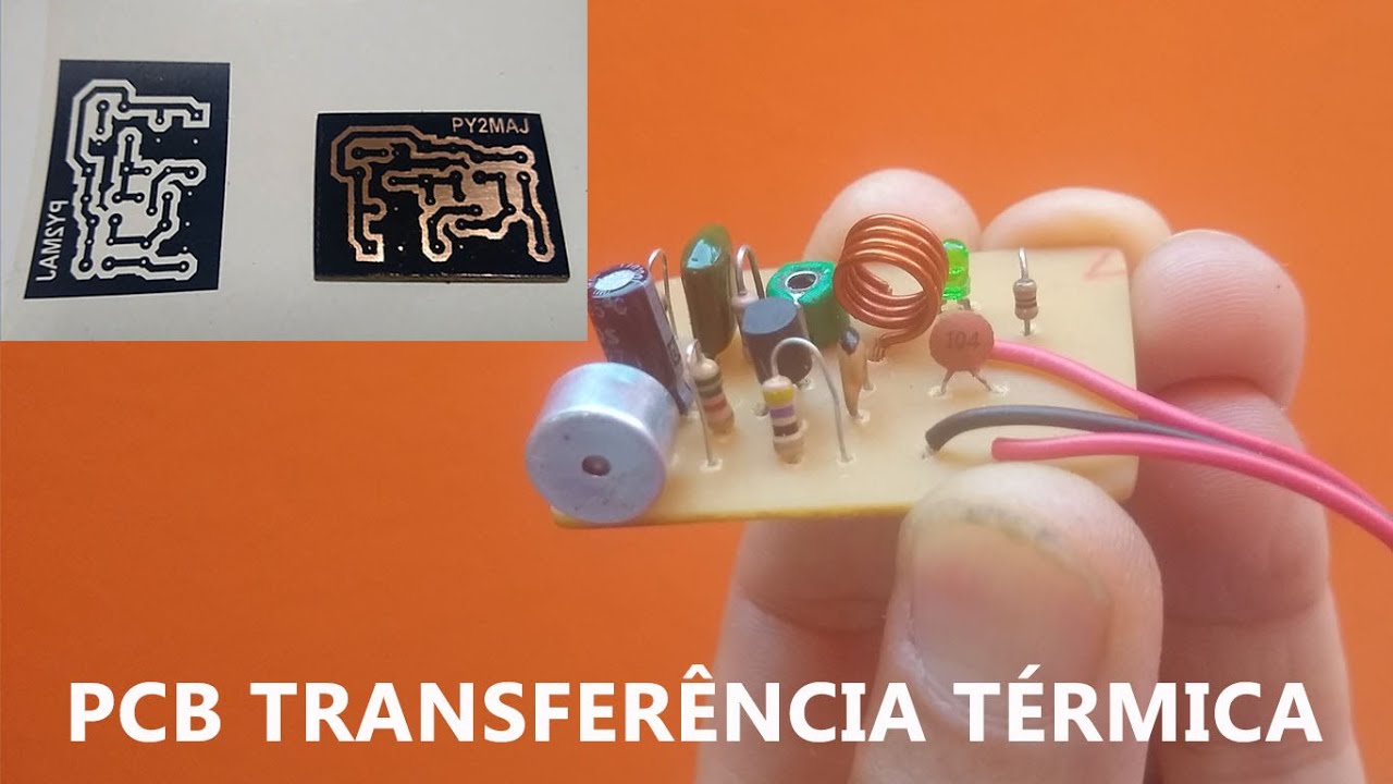 PCB Transferência Térmica com Papel Etiqueta - Muito Bom - APROVADO