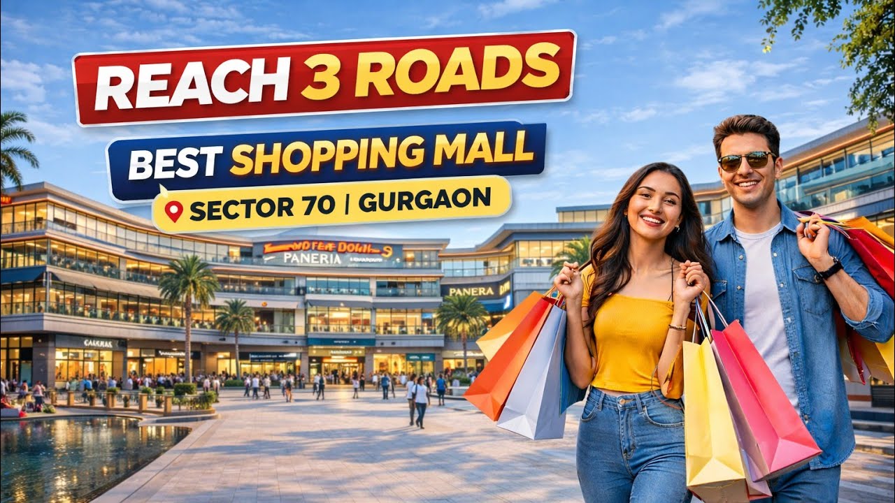 Reach 3 Roads Shopping Mall Sector 70 Gurugram | New Shopping Mall in Gurgaon