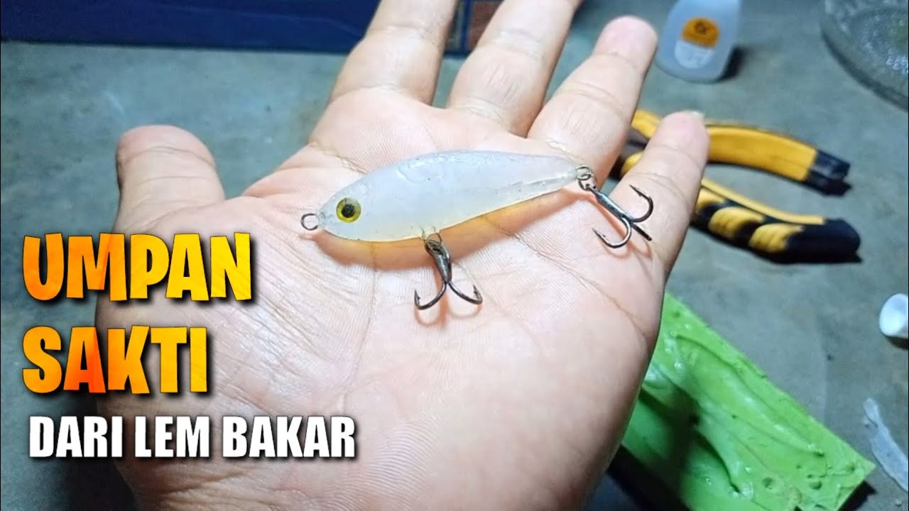 Cara Membuat Lure Dari Lem Bakar / Glue Stick | Glue Stick Lure Fishing