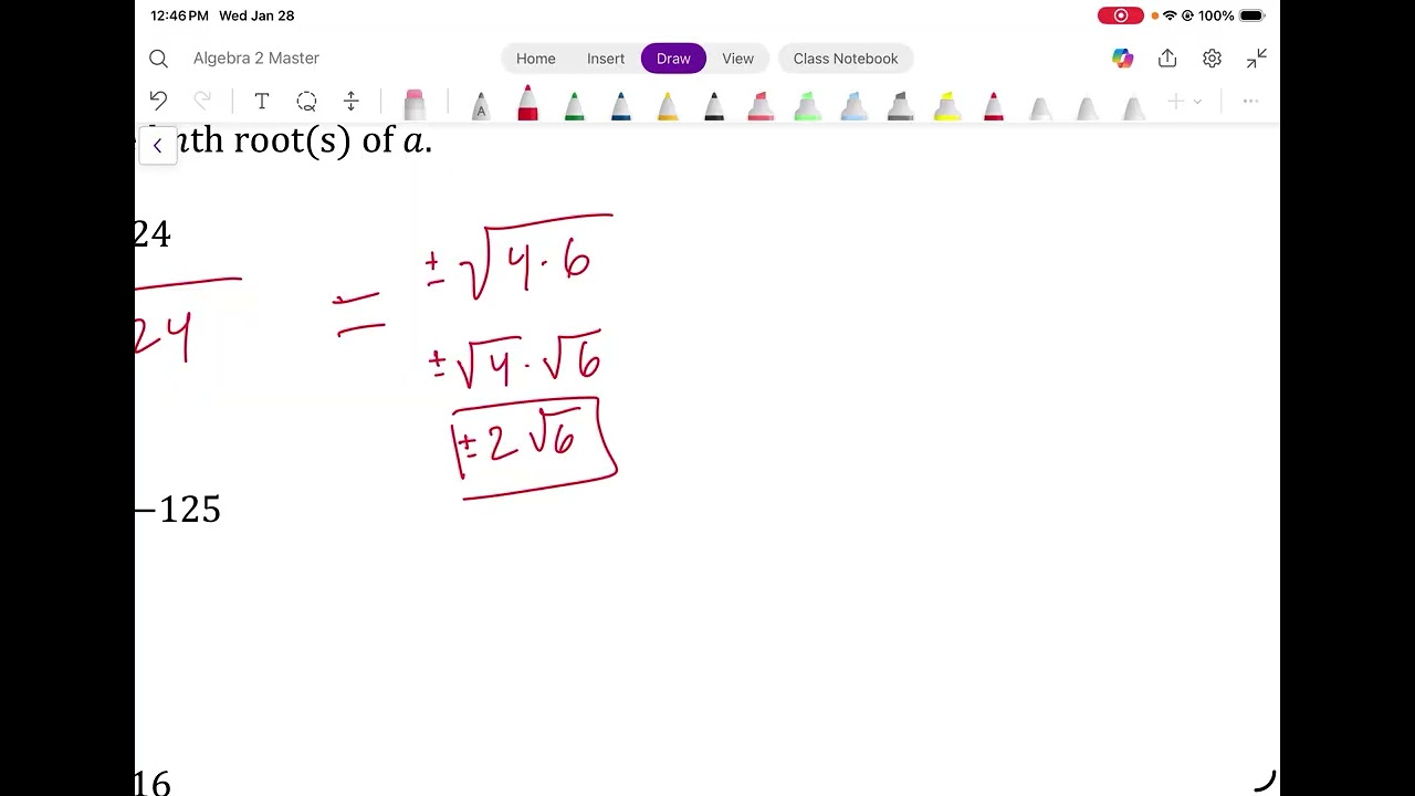 Chapter 7   Evaluating nth Roots