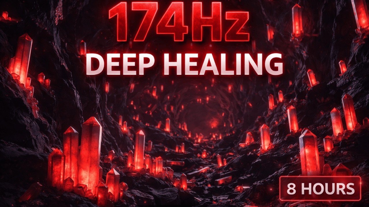 174Hz Pain Relief 💎 Stop Pain Naturally While You Sleep | 8 Hours Healing Frequency