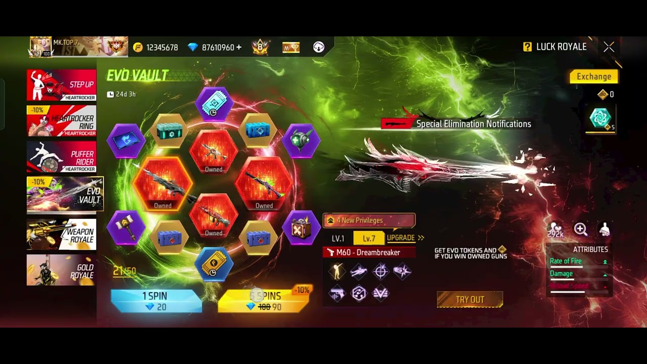 Spend 200.000.000💎 In New Account Lv 1😱🔥How Many Skin Do I Get?