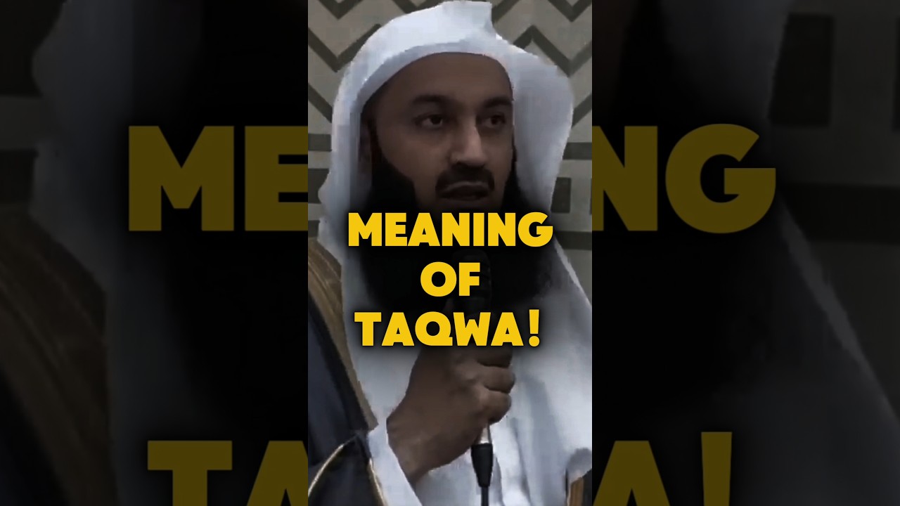 what is taqwa! #motivation #islamicshorts #muftimenkspeech #islamicscholar #muftimenk #muslimcontent