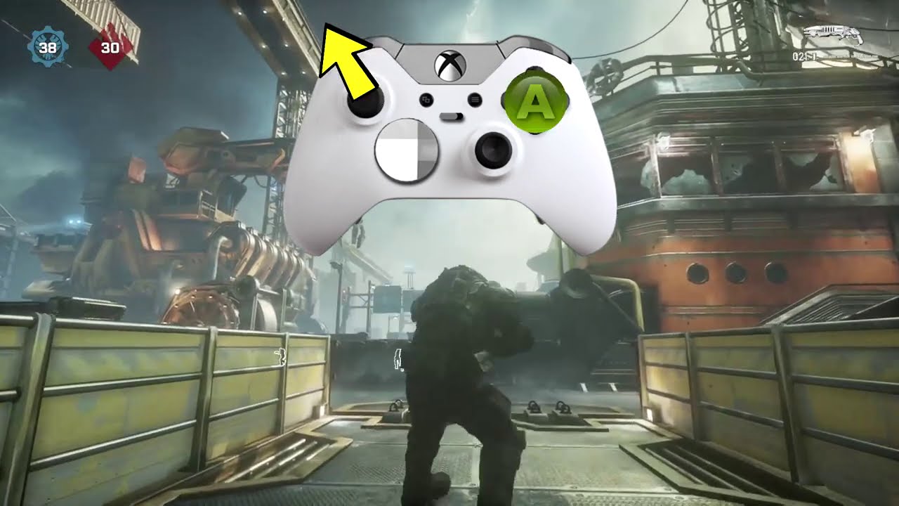 Обучающее видео по отскоку от стены с помощью левого джойстика (Gears 5)