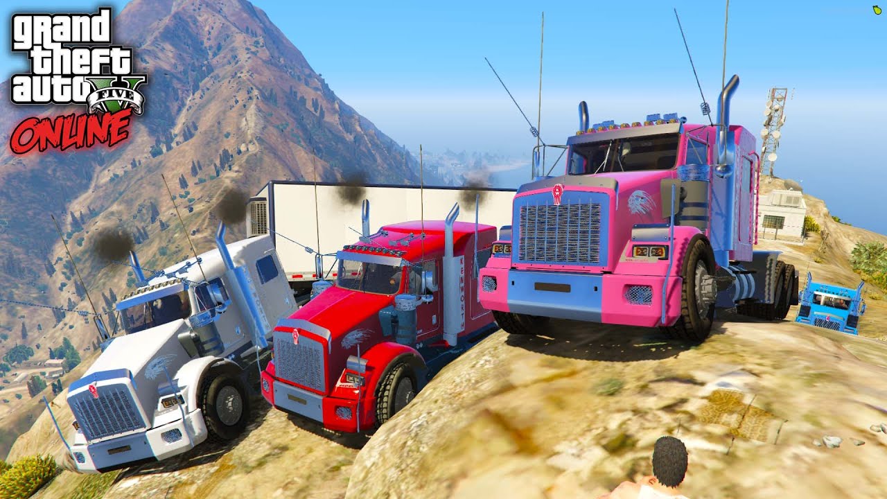 ¡SUBIENDO 6 MULAS T800 POR MONTE GORDO! | GTA V ONLINE