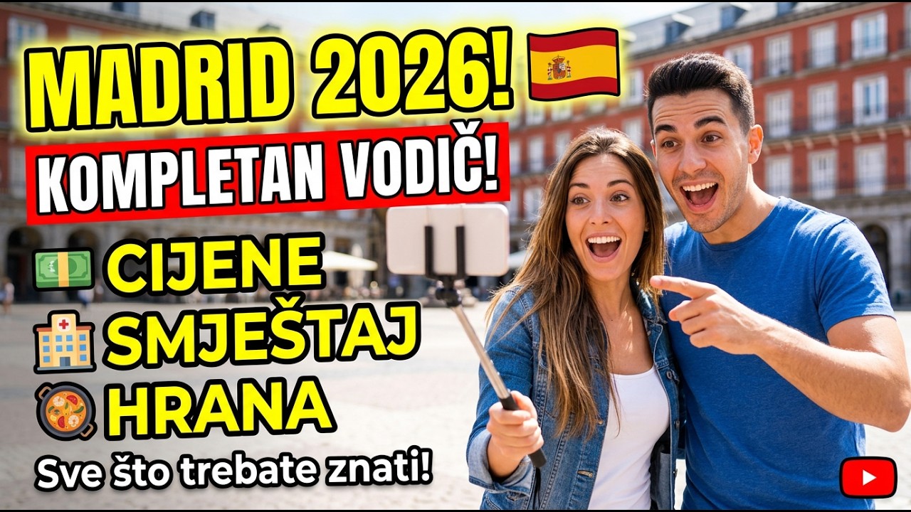 Putovanje u Madrid 2026 Kompletan vodič - Sve &scaron;to trebate znati (cijene, smje&scaron;taj i hrana)