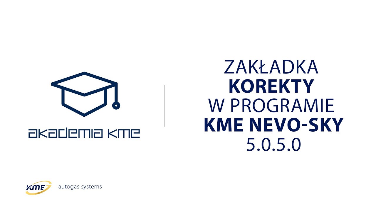 Zakładka Korekty w programie KME NEVO-SKY 5.0.5.0