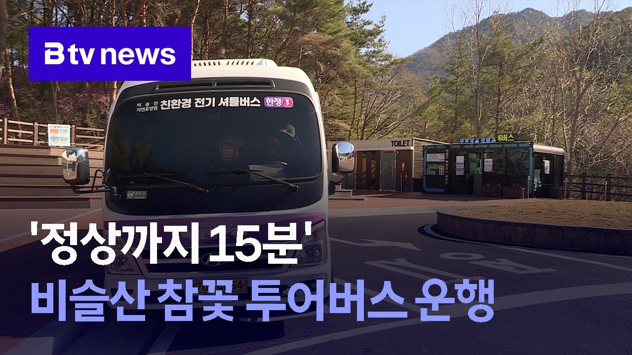 '정상까지 15분' 비슬산 참꽃 투어버스 운행 (대구)