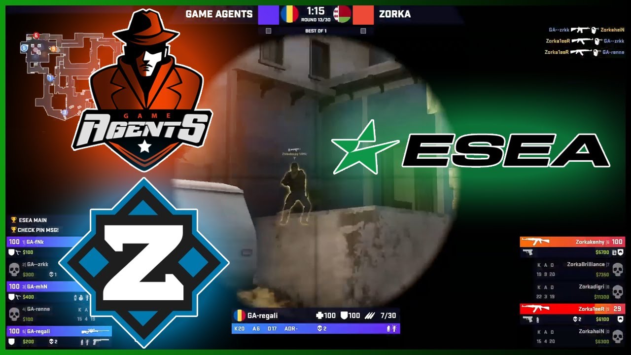 GameAgents vs Zorka | ESEA Season 37 - EU - CSGO Main - HiGHLiGHTS | CSGO