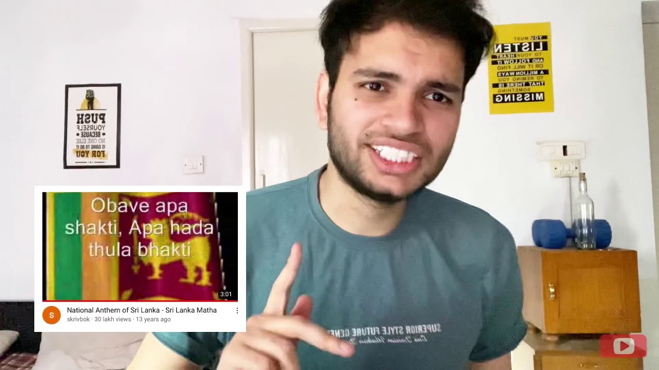 Indian Reacts To SRI LANKAN NATIONAL ANTHEM ❤