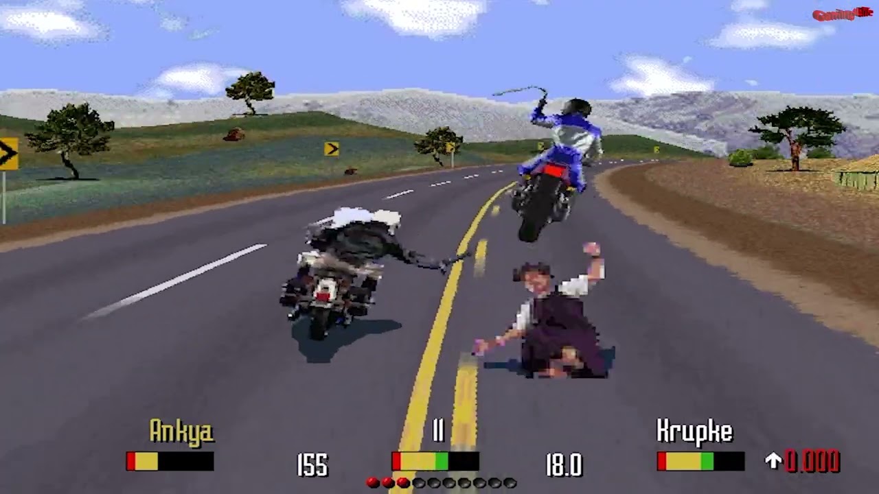 Road Rash Level 5 Super Hardcore Fighting & Funny Moments 😍🔥Best memories of 90s kids 😍