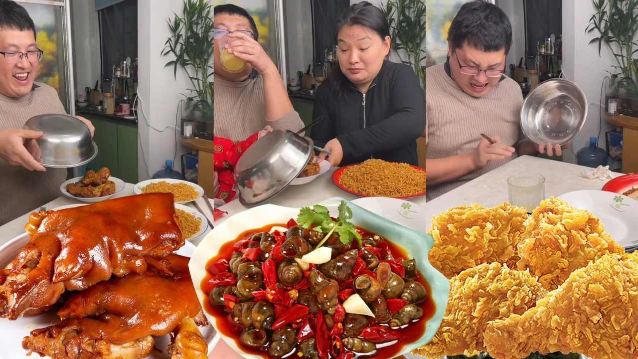 My selfish husband wanted to eat the chicken leg all by himself, but I found out!自私老公想独吞鸡腿，没想到被我发现了